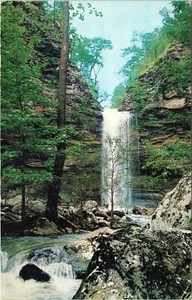 Cedar Falls Petit Jean State Park Arkansas Postkarte von Betty Terrel verschickt - Bild 1 von 2