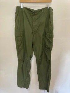 Vintage 1967 US Military Jungle Pants Wind Resistant Cotton 36x33 - Picture 1 of 6