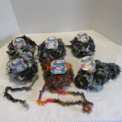 Adriafil Bonus Trends Eyelash Yarn Super Bulky Wool Lot of 6 Balls Mixed NEW - Image 1 of 2