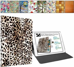 iPad 6th 5th Gen Case A1822 A1823 A1893 A1954 Slim Protective Flip Cover Leopard - Picture 1 of 183