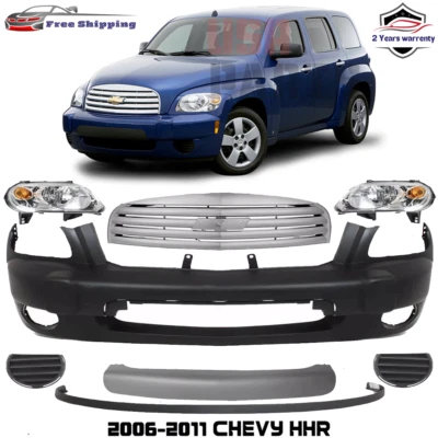Front Bumper Cover Fascia & Grille Assembly Kit For 2006-2011 Chevy HHR Foto 1 de 4