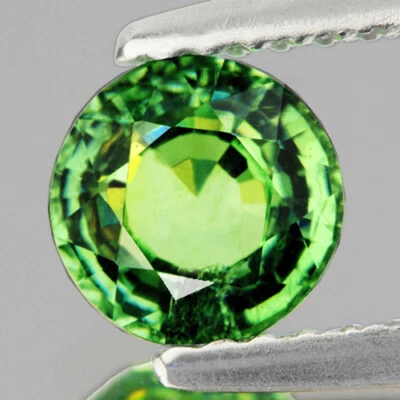 3.80mm Round Good Sparkling Natural Green Demantoid - Image 1 of 2