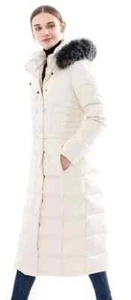 Obosoyo Piumino Donna Con Cappuccio Ispessito Lungo Maxi Parka Cappotto Tampone - Foto 1 di 7