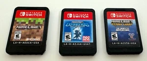 MINECRAFT GAMES LOT SWITCH - NINTENDO - STORY MODE COMPLETE ADVENTURE LEGENDS - Picture 1 of 1