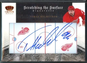 2010-11 Crown Royale Scratching The Surface Signatures #98 Tomas Holmstrom /100 - Imagen 1 de 2