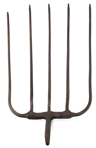 5 Tine Hay Rack Head / Vintage Garden Farm Barn Display Tool / CV Tools Cover