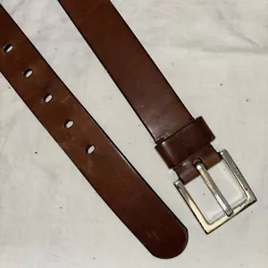 Kenneth Cole Brown Leather Dress Belt - M - Picture 1 of 5