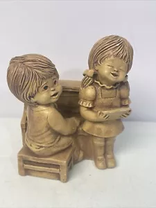 Fannykins Estatuaria Solar Cerámica Madres Canción Estatuilla Niños Pagando Piano Cantando - Imagen 1 de 12