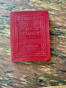 Courtship Of Miles Standish Longfellow Classic Literature NY Antique Red Small - Picture 1 of 4