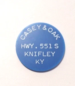10 Cent - Blue Token - Food Stamp Credit - Casey & Oak - Knifley KY - Picture 1 of 2