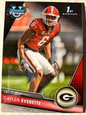 2023 Bowman Chrome University #9 Daylen Everette Georgia Bulldogs