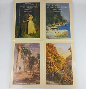 Famous Australian Art Series Books x4 Namatjira Heysen Streeton Roberts 1980s HC - Picture 1 of 9