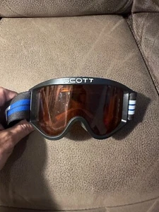 Vintage Scott Ski Snowboard KIDS Goggles Black Orange FAST SHIPPING - Picture 1 of 4