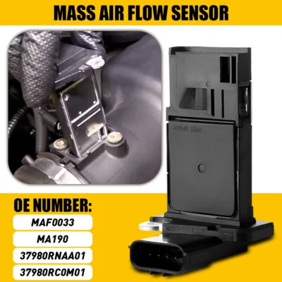 Mass Air Sensor Flow 37980RNAA01 MAF0033 For 2010-2011 Honda Accord Crosstour - Image 1 of 4