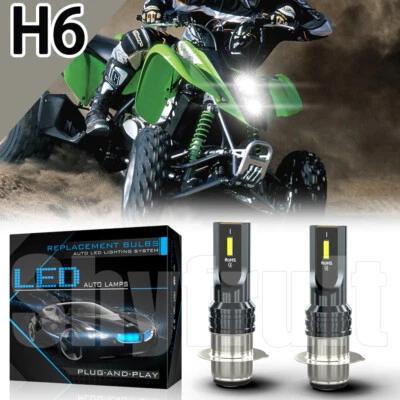 Lâmpadas de LED hiper brancas xenônio HID para Kawasaki KFX400 2003-2006 H6 - Imagem 1 de 4