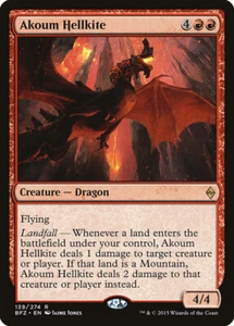 Akoum Hellkite 139 Rare Battle for Zendikar BFZ MTG - Picture 1 of 1