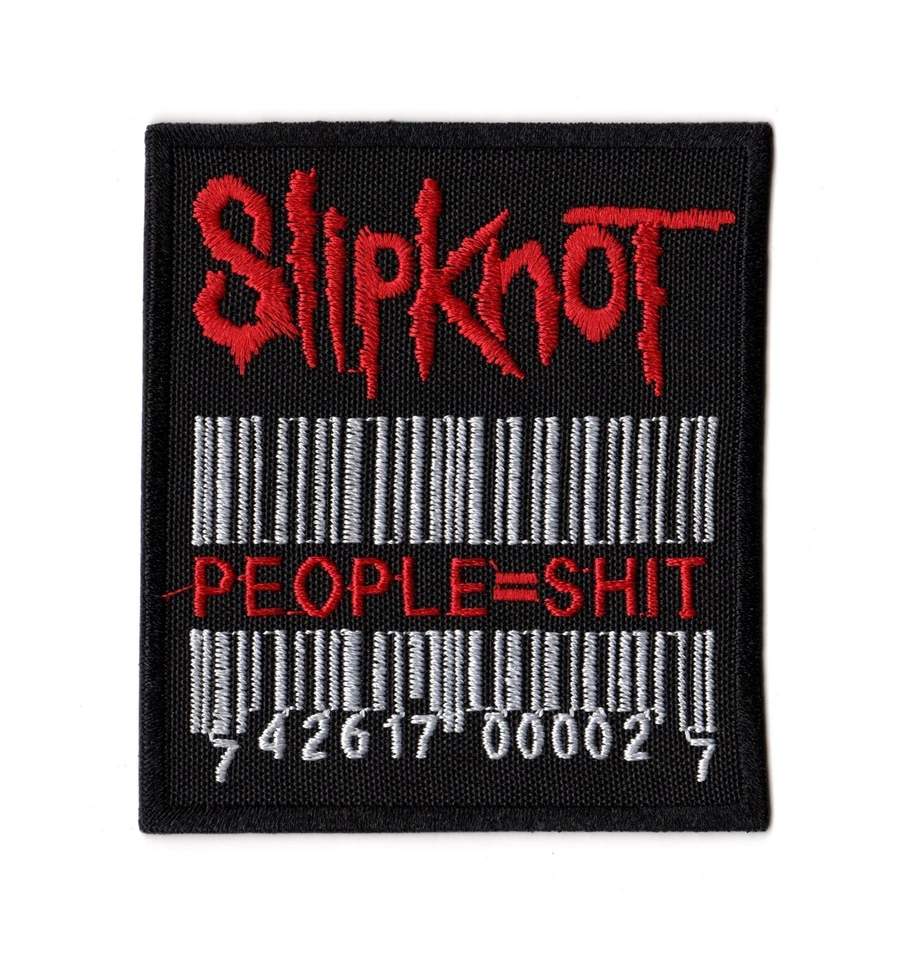 Slipknot People=Shit Barcode Patch | American Heavy Alternative Metal Band Logo - Image 1 of 1