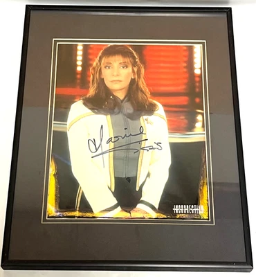 STAR TREK MARINA SIRTIS 11X14 AUTOGRAPH PHOTO DISPLAY - PLEASE READ - Image 1 of 4