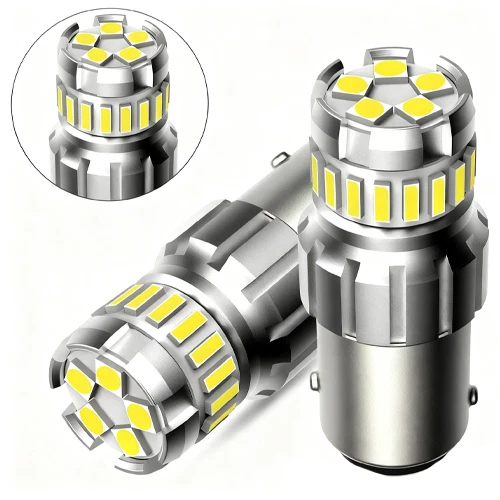2x 1156 P21W LED Bulbs Backup Reverse Light Bulb Error Free CANBUS  White - Image 1 of 1