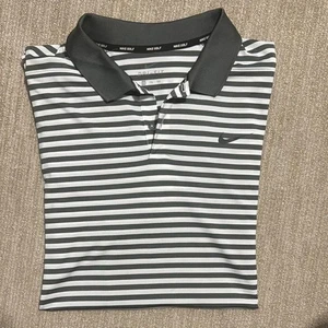 Nike Polo Para Hombres XXL Gris Victoria Tira Elastizada Rendimiento Dri Fit Camisa de Golf - Imagen 1 de 11