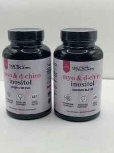 2X SM NUTRITION MYO & D-CHIRO inositol 120 caps each (240 total) - Picture 1 of 5