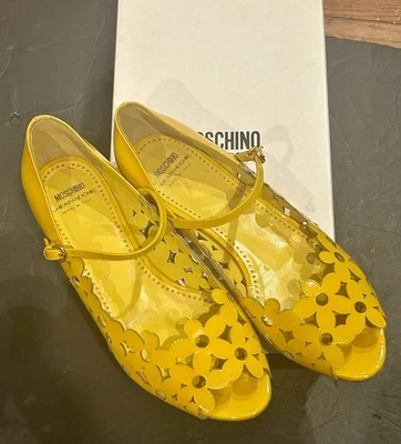 MOSCHINO Cheap & Chic BALLET Mustard Yellow FLATS 37.5 Size 7 5 - Image 1 of 4