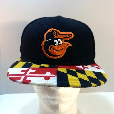 Baltimore Orioles MLB Hat Cap SGA Maryland Flag Bill DAP Snapback Baseball READ - Image 1 of 4