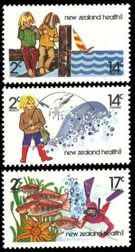 New Zealand 1980 Health Set Fishing MNH - SG 1225-7 - Image 1 of 1