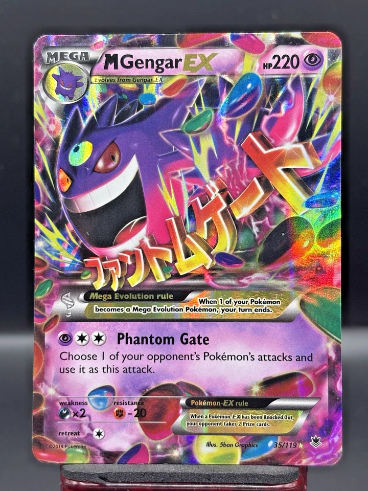 M Gengar EX #35/119 Phantom Forces MP/Moderatly Played Pokemon 2014 - Image 1 of 4