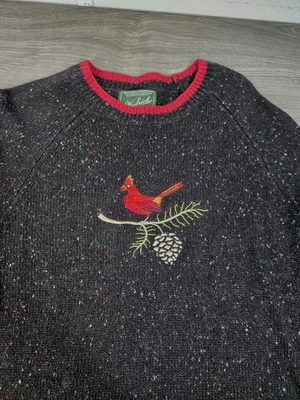 Suéter Woolrich Mujer Grande Negro Cardenal Ramie Acrílico Angora Conejo Nylon Foto 1 de 4