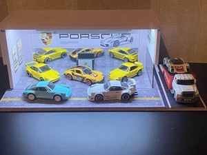 hot wheels premium Porsche x5 and transporter Plus Porsche Diorama. New. - Picture 1 of 24