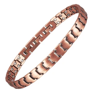 Men Pure Copper Anklet, 10'' Magnetic Ankle Bracelet with Magnets, Jewelry Gi... - Picture 1 of 7