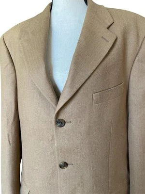 Blazer deportivo Ralph Lauren para hombre 100 % lana abrigo tostado talla 42 alto Canadá Foto 1 de 4