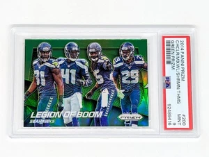 Panini Prizm Green Prizm #200 Legion of Boom 2014 PSA 9 Seattle Seahawks - Imagen 1 de 2
