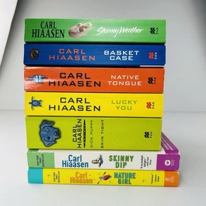 Carl Hiaasen Books Sick Puppy Lucky You Skinny Dip Nature Girl X2 1st Edition X7 - Picture 1 of 11