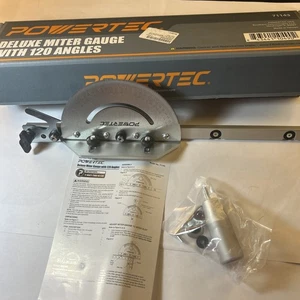 71143 Deluxe Miter Gauge for Table Saw | Miter Guide with 120 Angle Stops, Si... - Picture 1 of 13