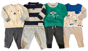 Carters Baby Boy 6 Months Pants Long Sleeved Shirts Outfits Clothes Lot - Picture 1 of 15