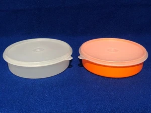2 ciotole vintage Tupperware 1405 Big Wonder contenitori e coperchi snack - Foto 1 di 3