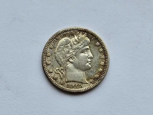 Cuarto de plata de peluquero 1915 extremadamente fino + 20725 - Imagen 1 de 2
