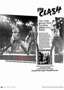 1977 The Clash "I Fought The Law" Song Release Industry Promo Ad Reprint - Picture 1 of 1
