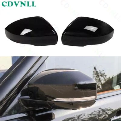 For Land Rover Range Rover L405 2013-2022 Pair Side View Mirror Cover Cap Black - Image 1 of 4
