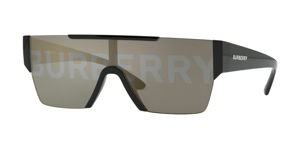 Burberry BE 4291 Black/Gold With Silver Burberry (3001/G) Sunglasses