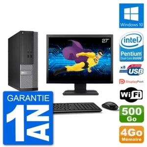 PC Dell Optiplex 3020 SFF Pantalla 27" G3220 RAM 4Go Disco 500Go Windows 10 Wifi - Imagen 1 de 3