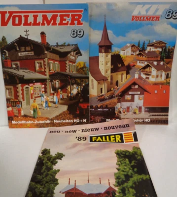 1 Faller Catalog & 2 Vollmer 1991 Accesorios Maqueta Ferroviaria Novedades H0+N Catalogs Foto 1 de 4