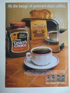 1986 TASTER'S CHOICE COFFEE GOURMET vintage print ad - Picture 1 of 1
