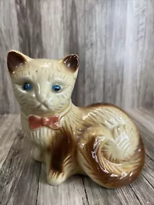 FIGURA DE CERÁMICA LUSTERWARE GATO-GATITO ~ Hecha en Brasil - Imagen 1 de 5