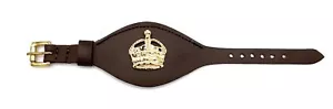 Rank Badges & Brown Wrist Strap WO2 CSM/SSM Kings Crown R2739 - Picture 1 of 3