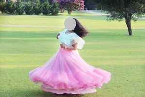 INDIAN ETHNIC DESIGNER LEHANGA BOLLYWOOD PARTY FESTIVE WEAR - Picture 1 of 6