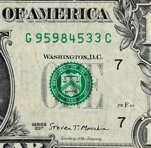 Numero di serie alto 95,9M quasi 96M rotolamento 95984533 numero di serie fantasia dollaro - Foto 1 di 3