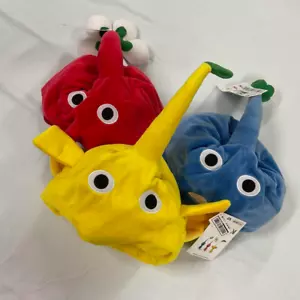 Pikmin Cosplay Hat Cap Taito Prize Yellow Blue Red Set of 3 NEW JAPAN - Picture 1 of 5